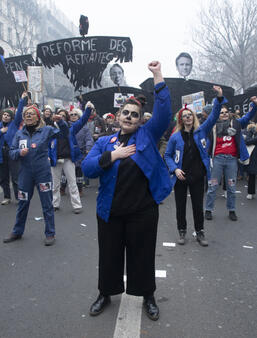 Manifestation réforme des retraites janvier 2023