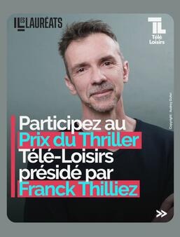 Visuel Franck Thilliez pour le prix du Thriller Télé-Loisirs 