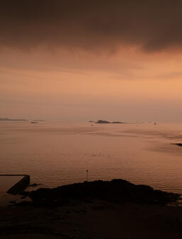 Vue depuis Saint-Malo, sur la Manche