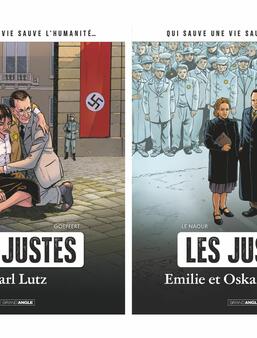 Les deux premières parutions de la collection « Les justes » chez Grand Angle