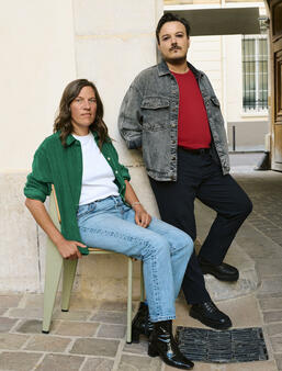 Pauline Miel et Clément Ribes, fondateurs de la maison d'édition les Corps Conducteurs - Photo Laura Léglise 