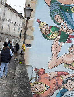 Fresque dans une rue à Angoulême