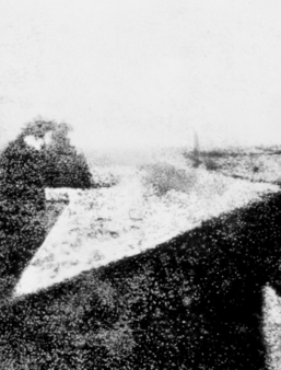 Point de vue du Gras, première photographie de l'histoire prise par Nicéphore Niépce