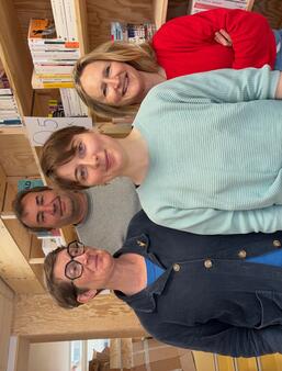 (de gauche à droite) Véronique Boyer, Emmanuel Vial, Morgane Grégoire, Anne-Laure Vial