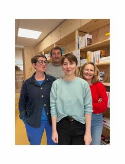 (de gauche à droite) Véronique Boyer, Emmanuel Vial, Morgane Grégoire, Anne-Laure Vial