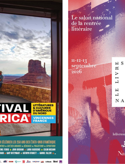 Affiches du festival America et Le livre sur la place (Nancy)