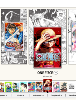 Page d'accueil du service MANGA MILLION, lancé par Shueisha le 6 août 2026.
