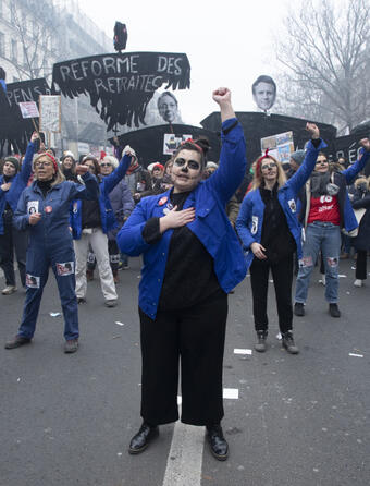 Manifestation réforme des retraites janvier 2023