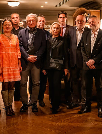Une partie du jury du prix Philippe-Sollers, Grand Hôtel Cayré