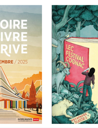 Affiches 2025 de la Foire de Brive et des Littératures européennes de Cognac