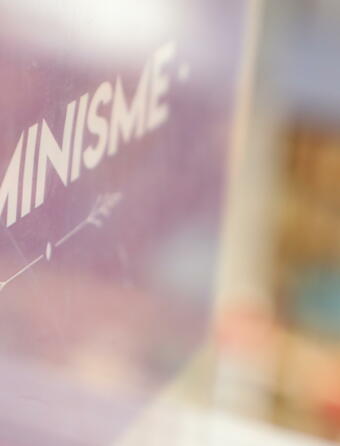 Le rayon féministe de la librairie Ombres blanches à Toulouse