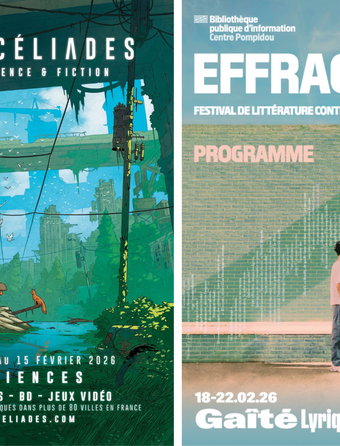Affiches des festivals Mycéliades et Effractions 
