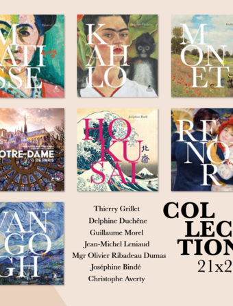 Une partie des oeuvres & auteurs de la collection 21x21