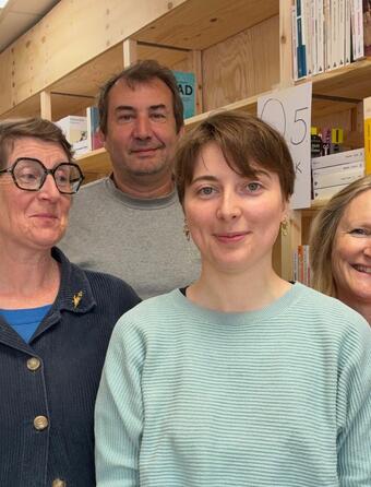 (de gauche à droite) Véronique Boyer, Emmanuel Vial, Morgane Grégoire, Anne-Laure Vial