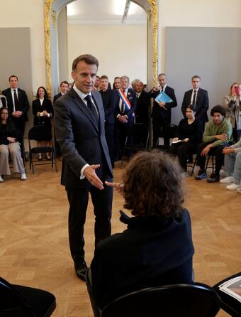 Emmanuel Macron à la Cité internationale de la langue française