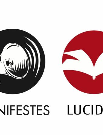 Logos des collections "Manifestes" et "Lucides" aux éditions Héliade