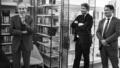 Robert Badinter lors de l'inauguration de la bibliothèque de la prison de la Santé, qui porte son nom