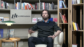 Benoît Virot dans le studio de Livres Hebdo
