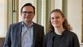 Pascal Lenoir, président de la commission Environnement et Fabrication et Laurène Eichner, chargée de mission pour la commission environnement-fabrication (SNE) 
