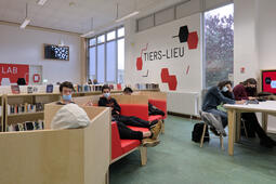 Le nouveau tiers-lieu de l'Université de Nantes, situé dans la BU Sciences, est inauguré le 22 mars 2022.