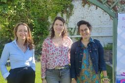 De gauche à droite : Julie Malaure, Armelle Gallineau et Phalène de La Valette, créatrices du Festival.