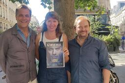 De gauche à droite : Stéphane Watelet, Anne Besson et Victor Battaggion