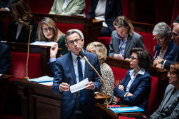 Bruno Retailleau, le ministre de l'intérieur à l'assemblée nationale