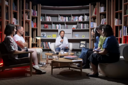 Le plateau du webinaire spécial rentrée BD 2025 de Livres Hebdo