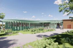 Visuel de la médiathèque de Lagny-sur-Marne (Seine-et-Marne), après travaux.