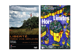 Affiches du Printemps des poètes 2026 et du festival Hors limites 2026