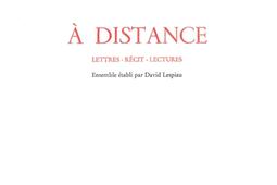 A distance  lettres recit lectures_Eric Pesty editeur_9782488139038.jpg