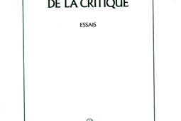 De la lecture & De la critique : essais.jpg