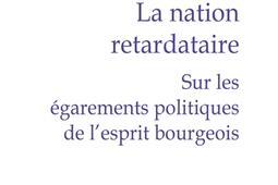 La nation retardataire  sur les egarements politiques de lesprit bourgeois_PUF.jpg